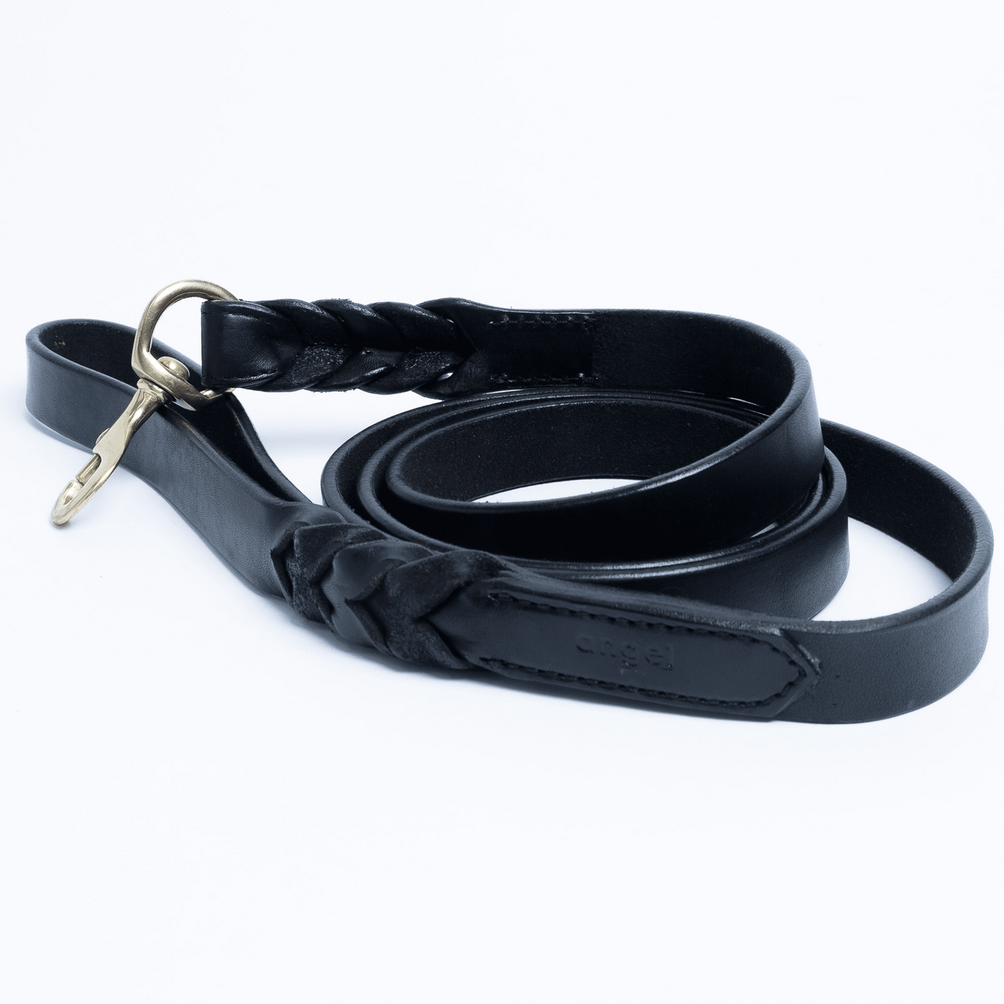 Braided Leather Dog Leash