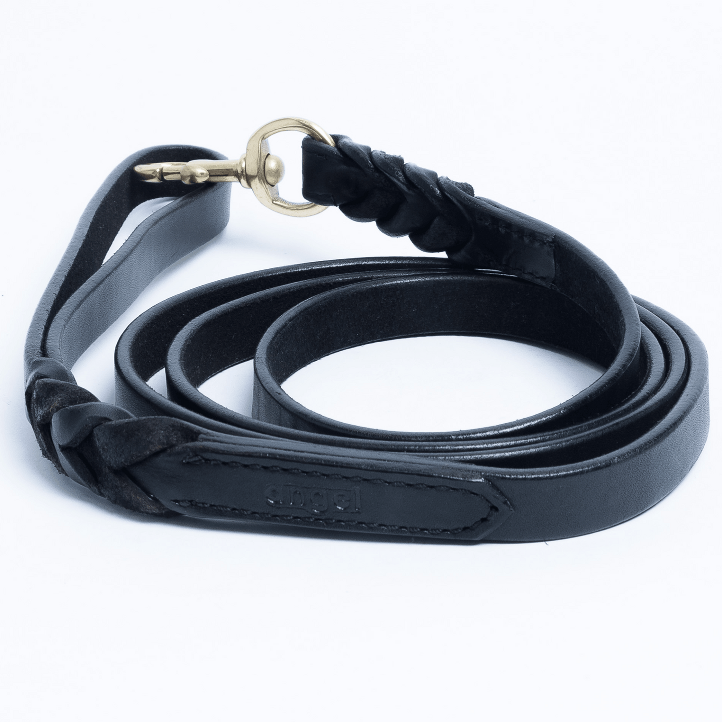 Braided Leather Dog Leash