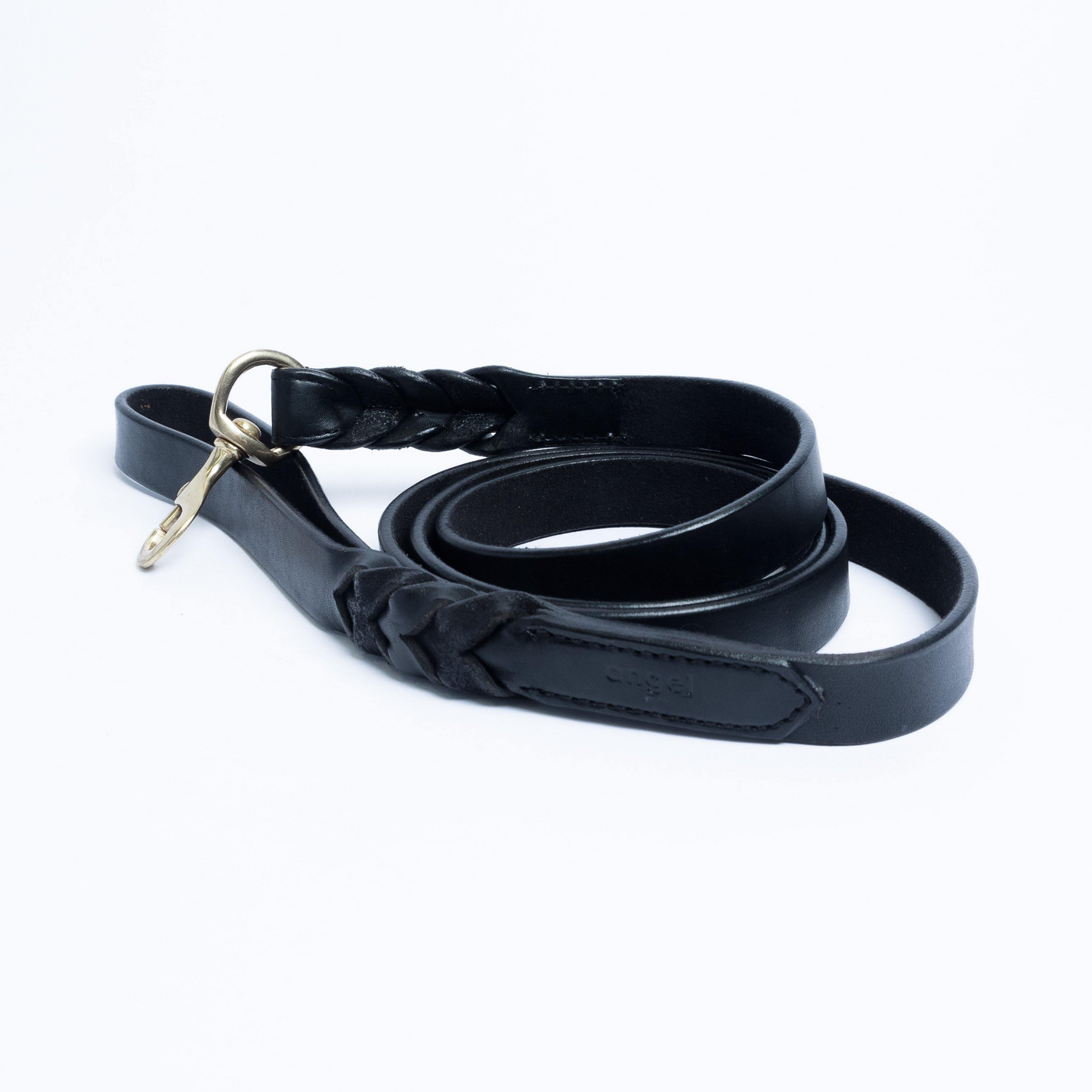 Braided Leather Dog Leash