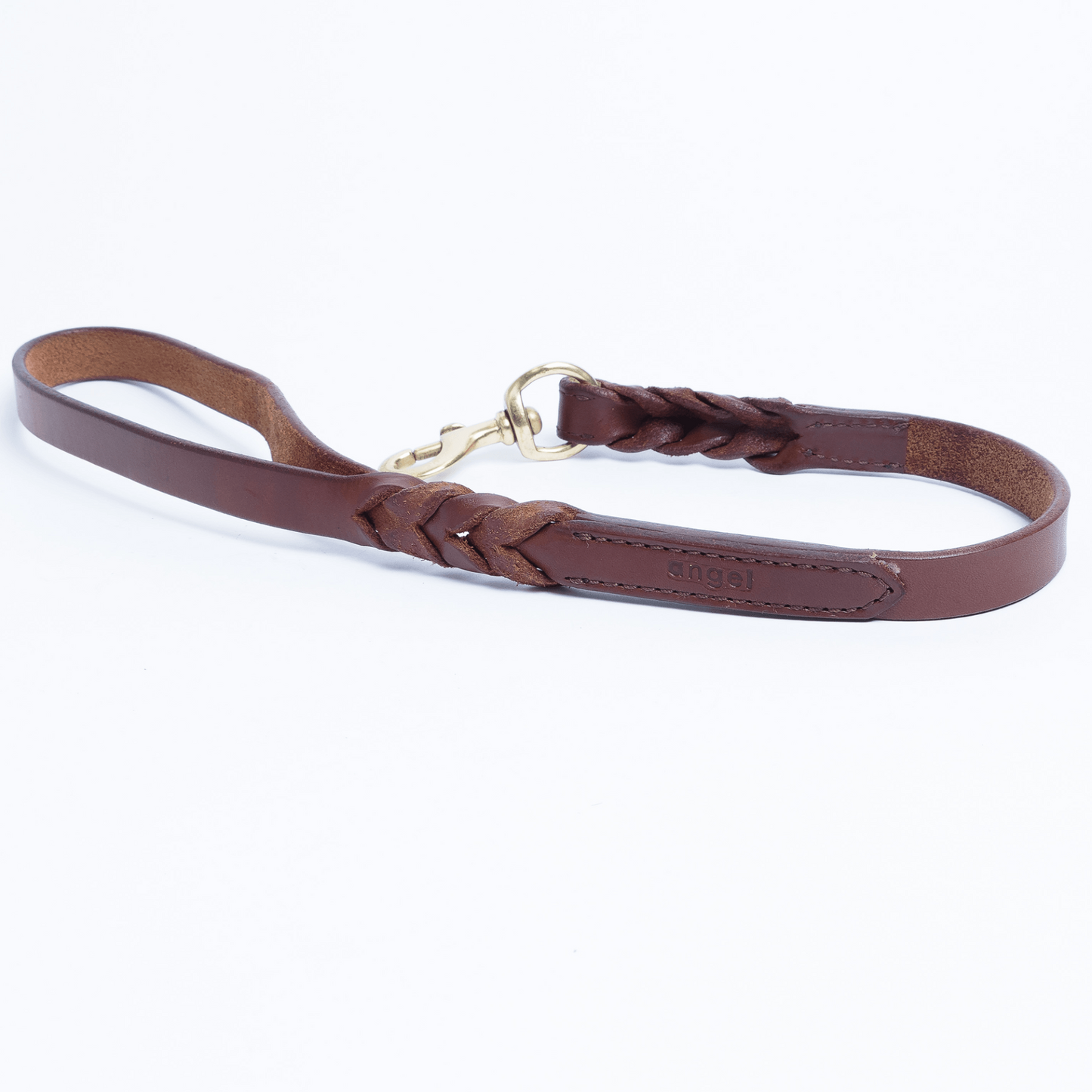 Braided Leather Dog Leash