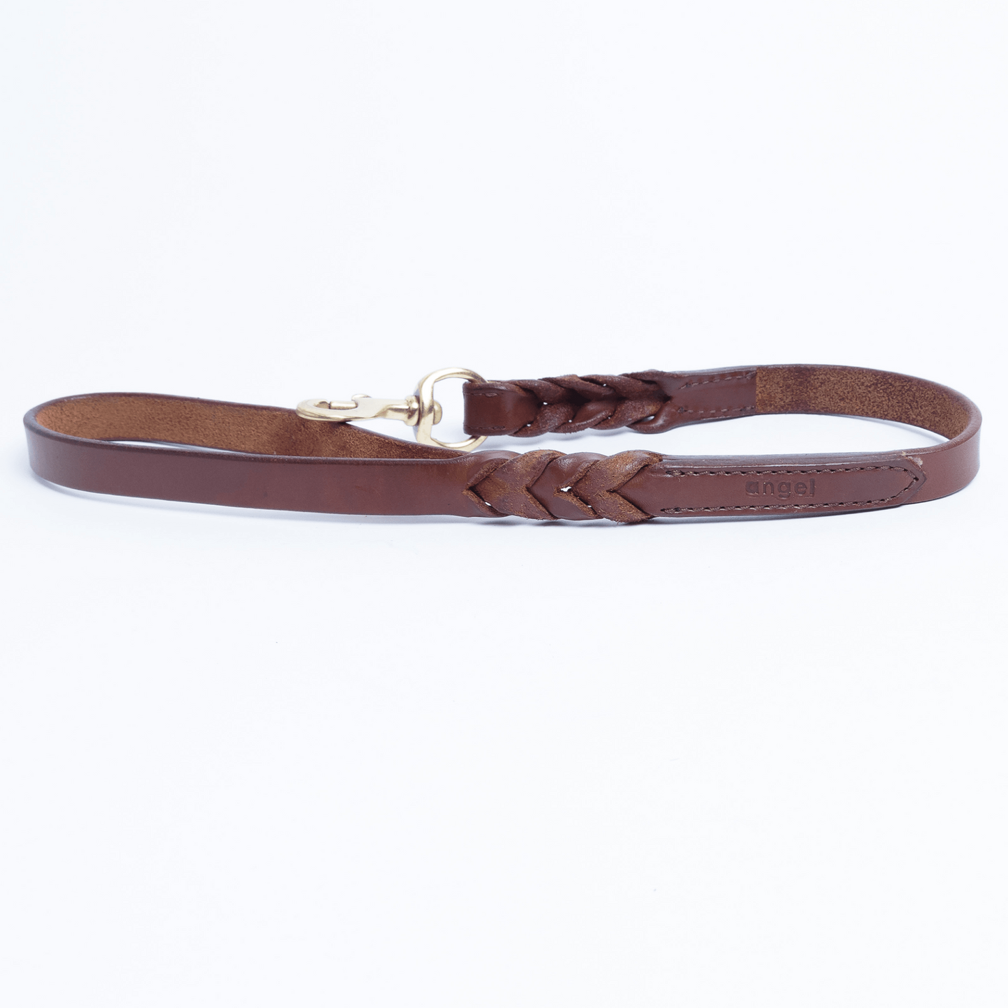 Braided Leather Dog Leash