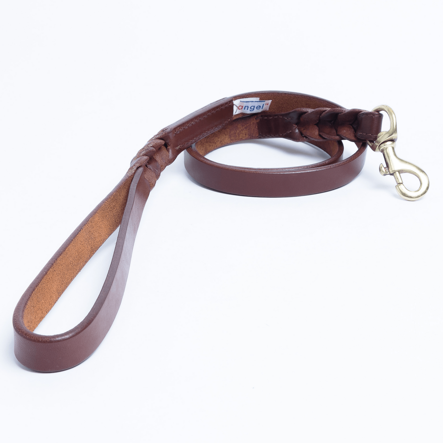 Braided Leather Dog Leash