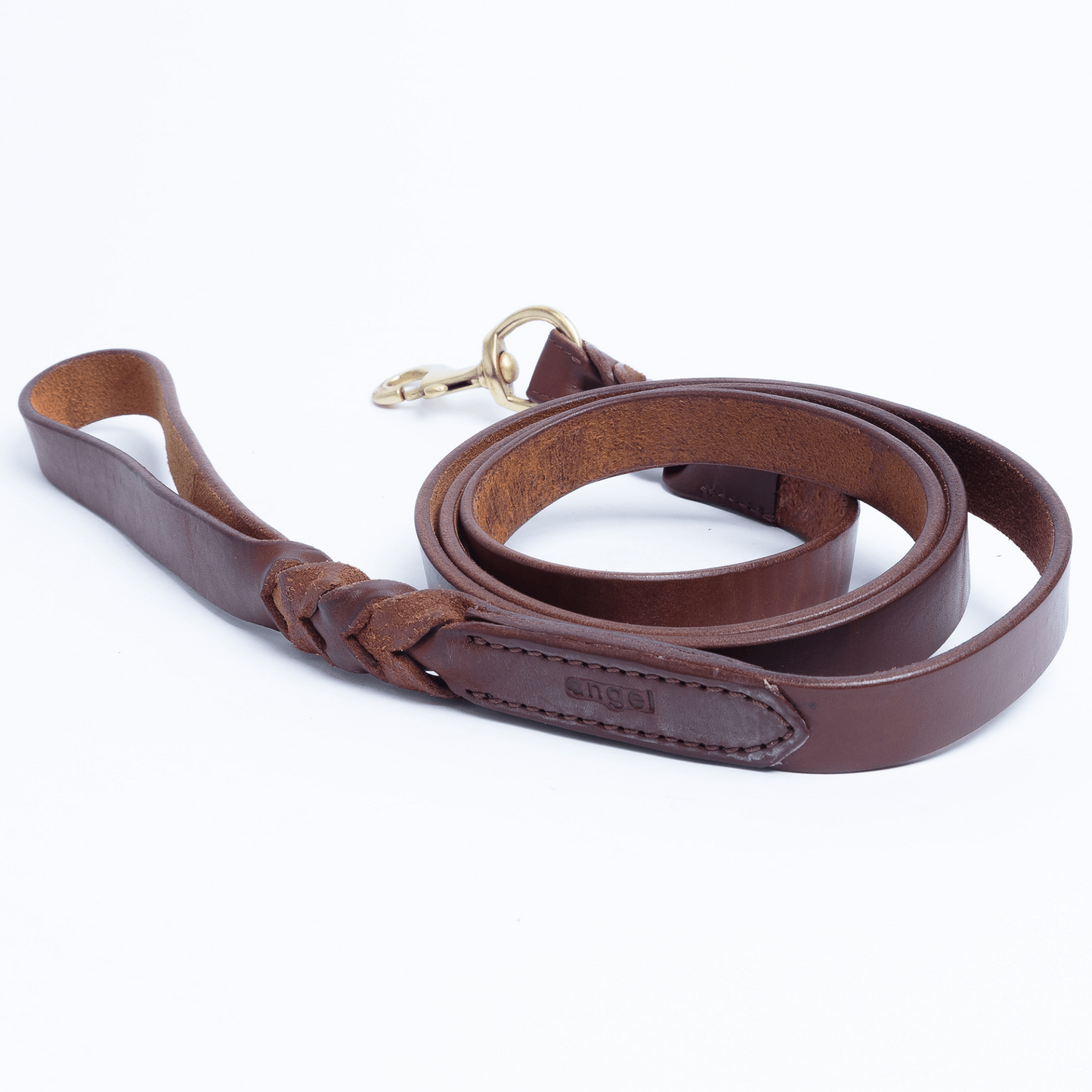 Braided Leather Dog Leash