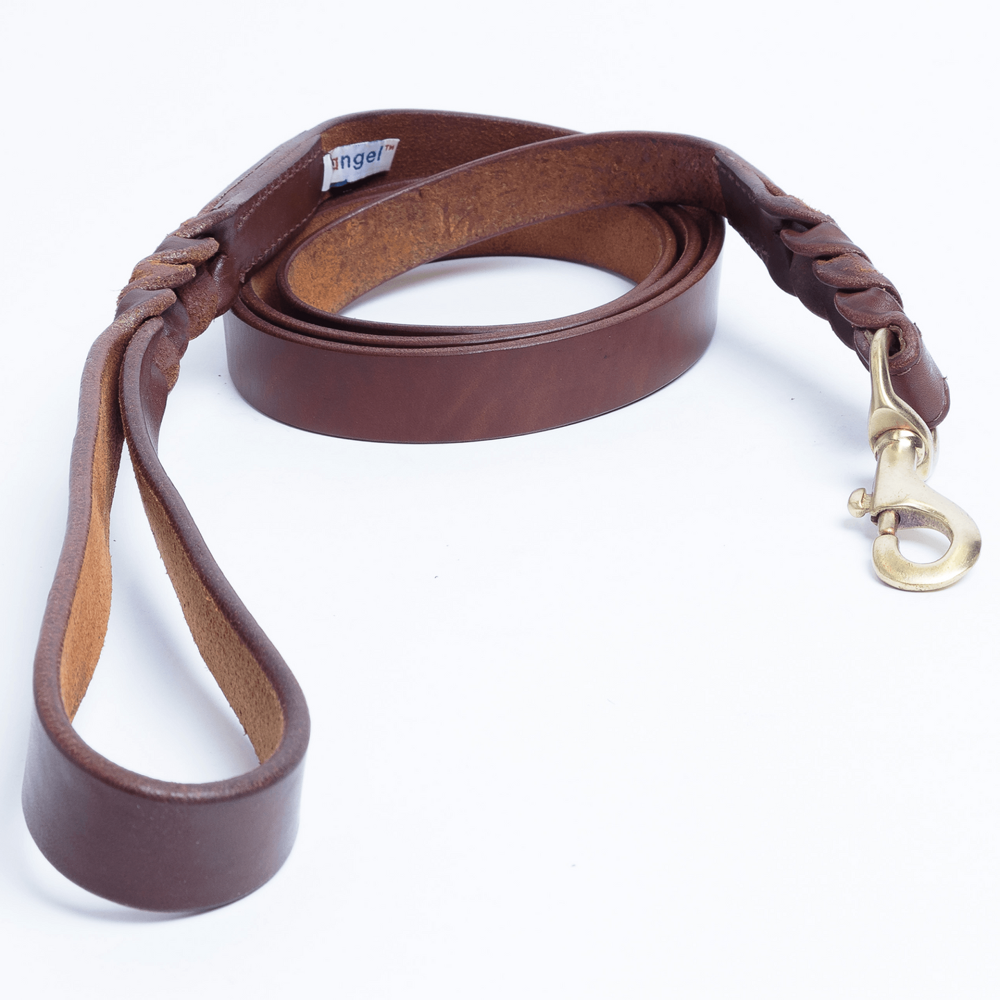 Braided Leather Dog Leash