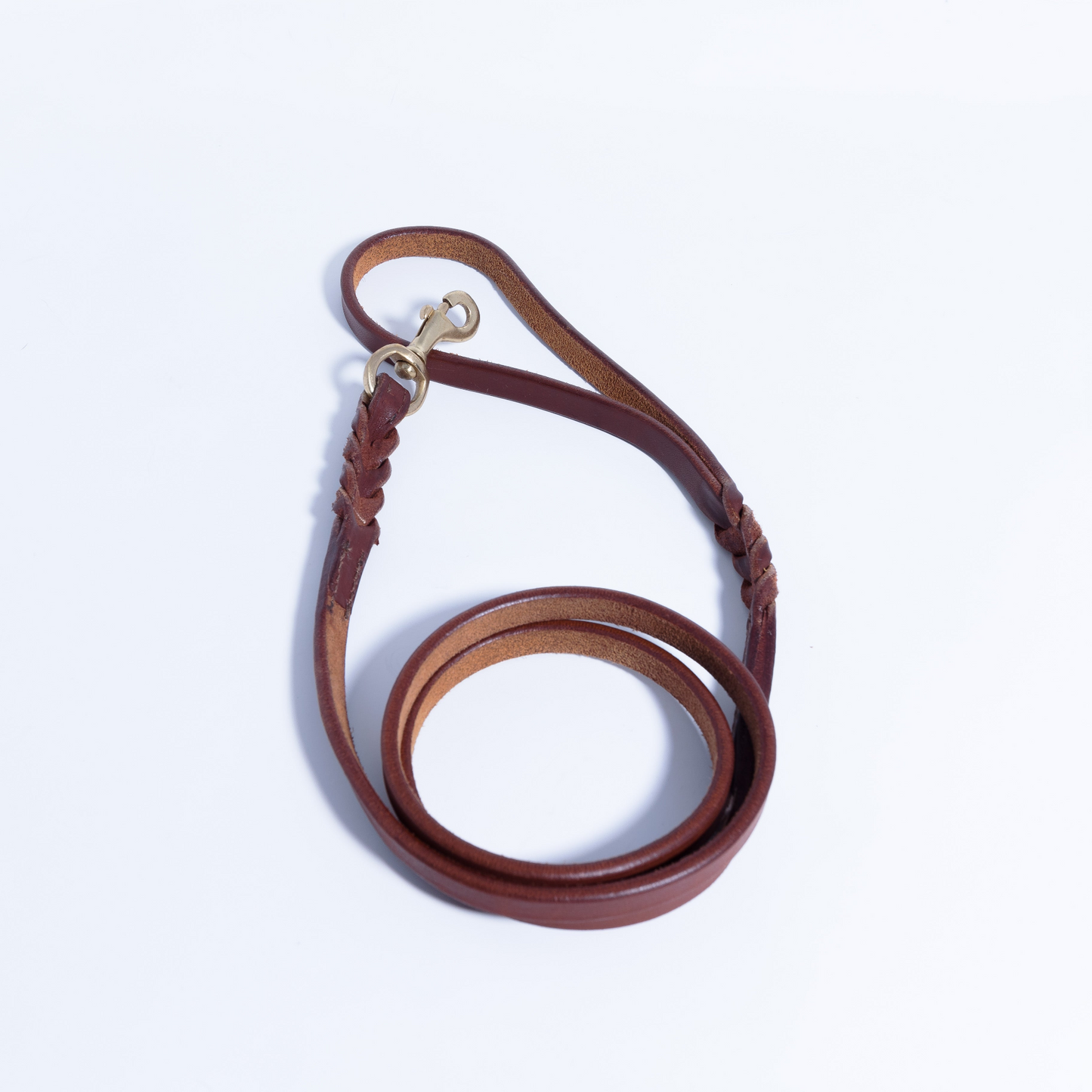 Braided Leather Dog Leash