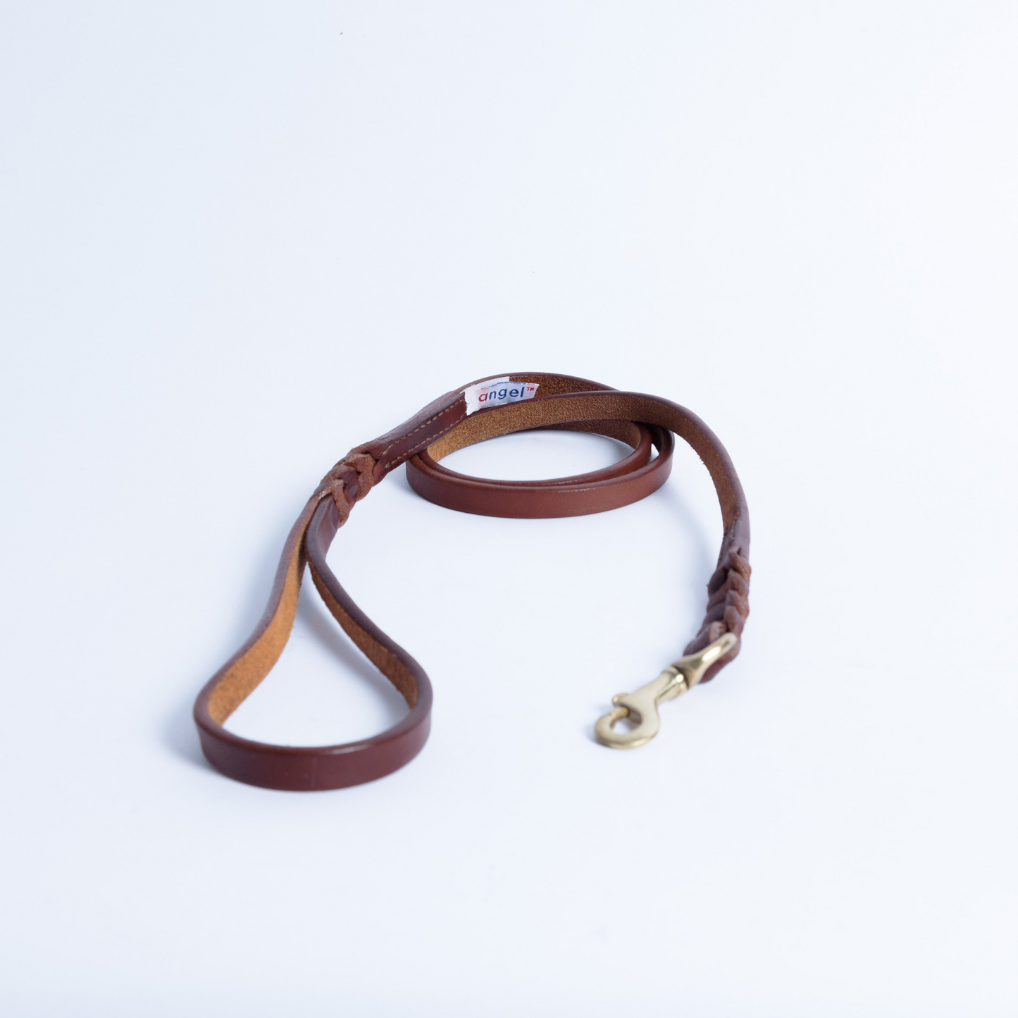 Braided Leather Dog Leash