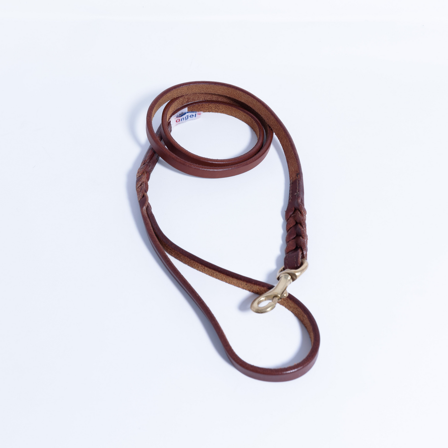 Braided Leather Dog Leash