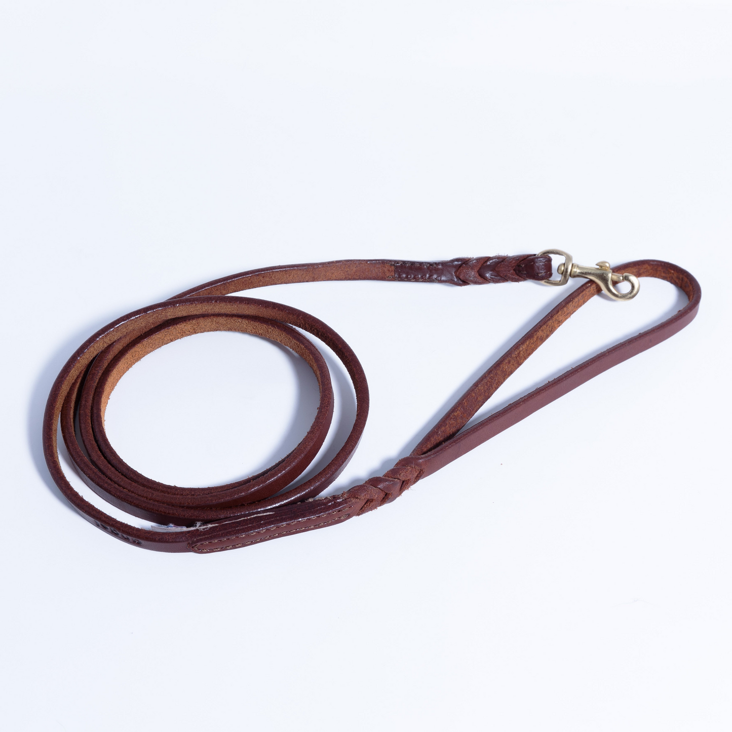 Braided Leather Dog Leash