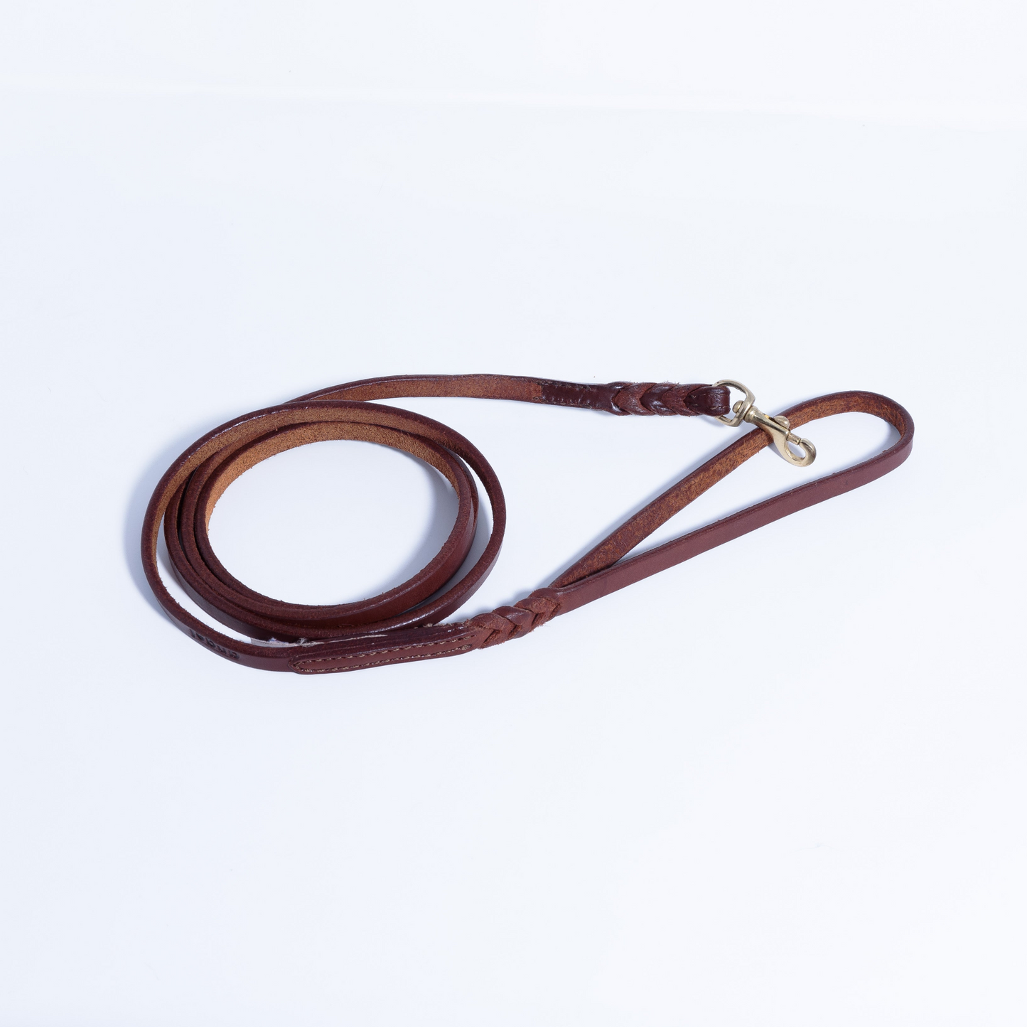 Braided Leather Dog Leash