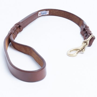 Braided Leather Dog Leash