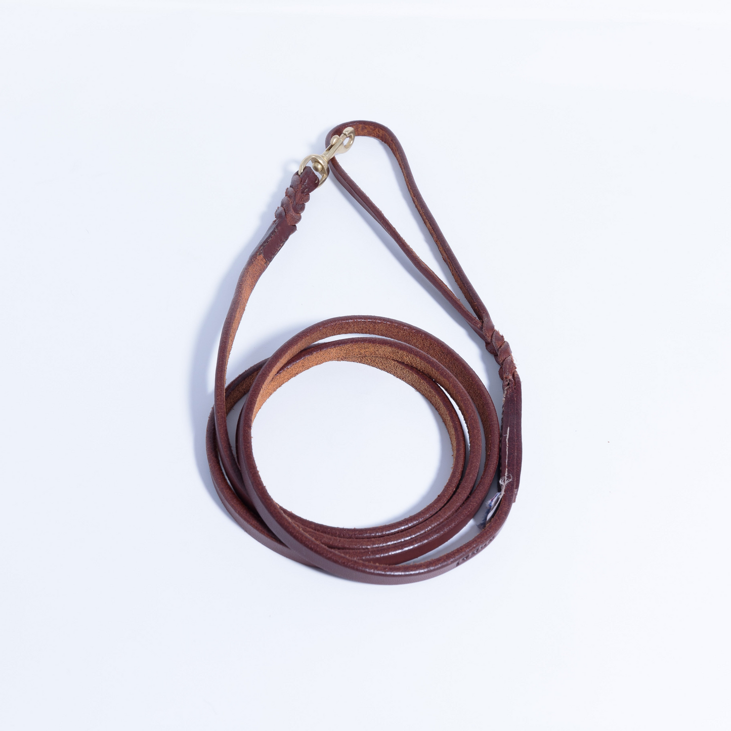Braided Leather Dog Leash