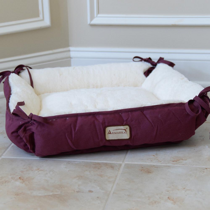 The "Uptown" Cat Bed- Burgundy