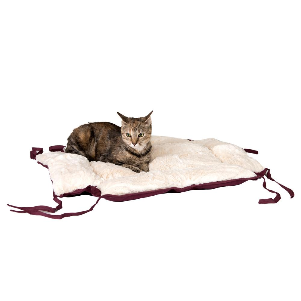 The "Uptown" Cat Bed- Burgundy