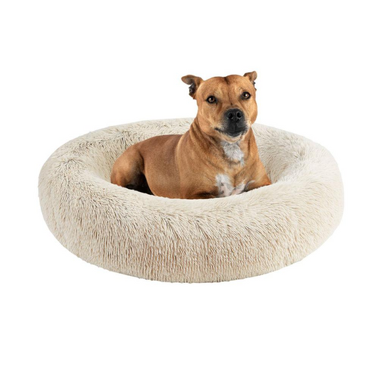 Anxiety Pet Bed-Tan donut